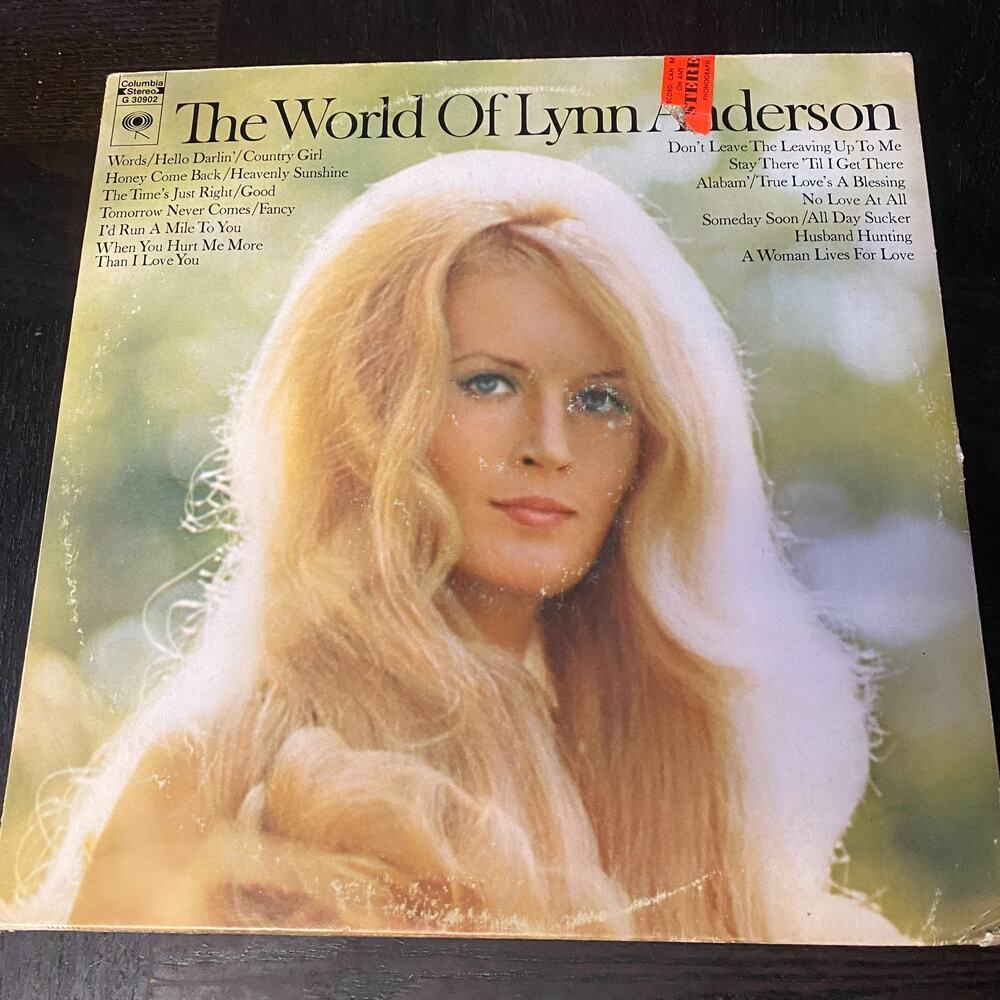 Lynn Anderson The World Of Lynn Anderson Columbia Records Double LP Album Vinyl
